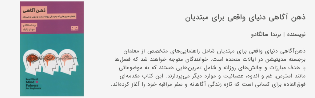 کتاب ذهن آگاهی دنیای واقعی برای مبتدیان-بنیانگذار